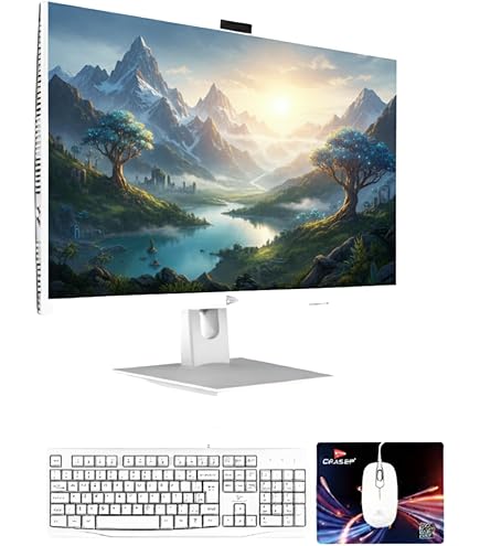 HP Desktop All-in-One de 24 polegadas, processador AMD Ryzen 5